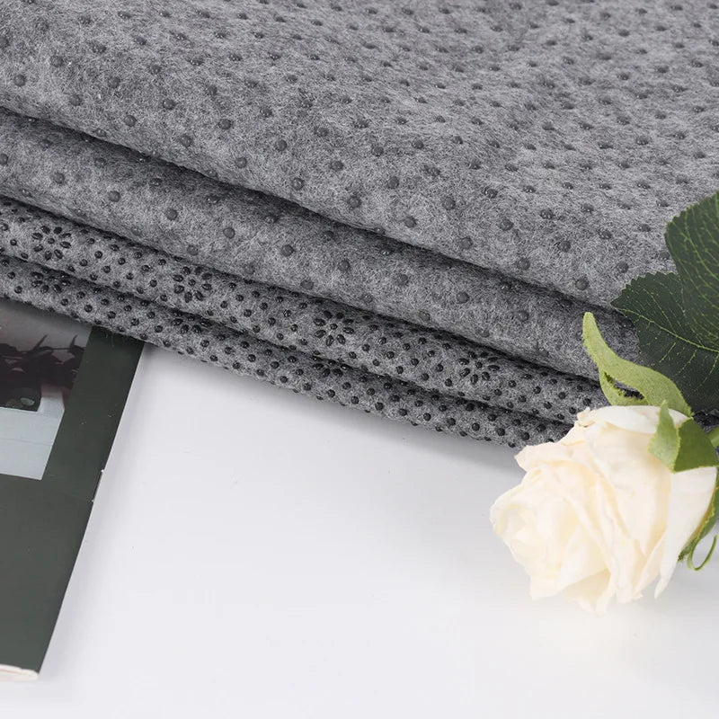 Carpet Rug Tufting Anti-slip Pvc Dots Felt Tufting Non Woven Carpet Backing Cloth Hard Type Carpet Secondary Cloth