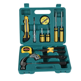 12pcs Household Hardware Portable Toolbox With Combination Hardware Toolbox Ratchet Wrench Set