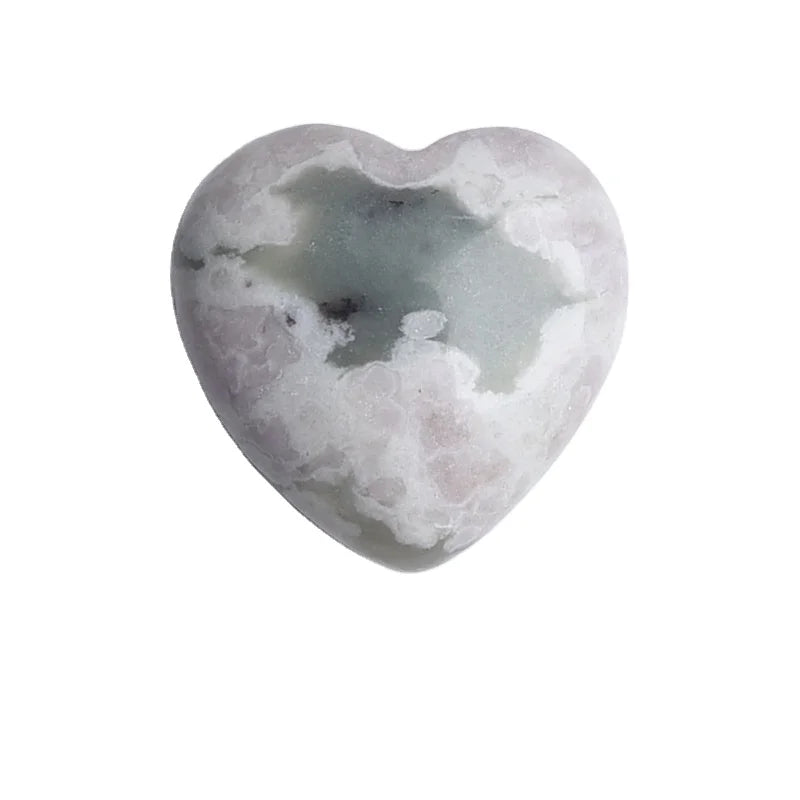 HZ Natural Crystal Heart Agate Heart Shape Healing Flammate Carnelian Gem Heart For Gift