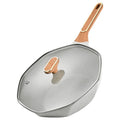 OEM/ODM 28/32 cm Die-Cast Aluminium Wok with Nonstick Lightweight Easy-Cleaning Induction-Friendly Features Wooden Handle