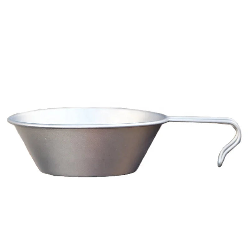 Titanium Sierra Cup Ultralight Foldable Titanium Camping Bowls for Outdoor 300Ml 450ml Titanium Pot