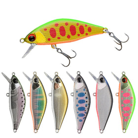 Top Right M117 4g 45mm Mini Sinking Minnow Lure Hard Bait Fishing Lures Pesca for Bass Trout River Stream Fishing Lure