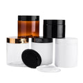16oz 500ml PET Food Grade Jar with Aluminum Black Brown Lid