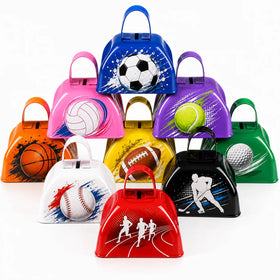 3inch Sturdy Metal Cowbells With Handle Ring a Ling Cowbell for Sport Event Promotional Noise Makers 3