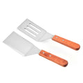 Stainless Steel BBQ Grilling Shovel with Wood Handle Essential BBQ Utensil for Barbecue Tools