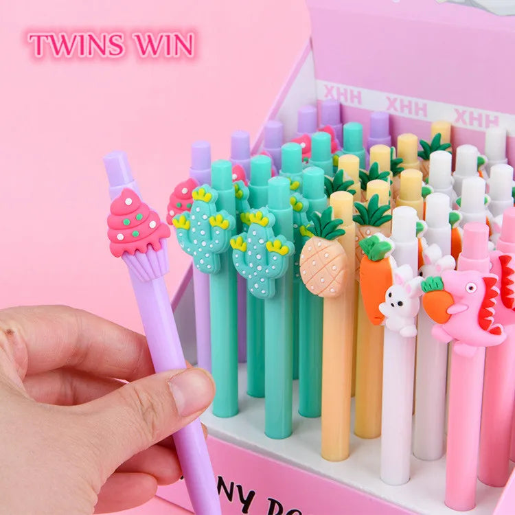 Plastic Ballpoint Pen Shiny Glossy Luxury Lovely Cartoon Designs Ballpoint Pen Signature 549