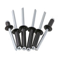 2.4mm 1/8" 3/16" Aluminum Dome Head Blind Rivets Black