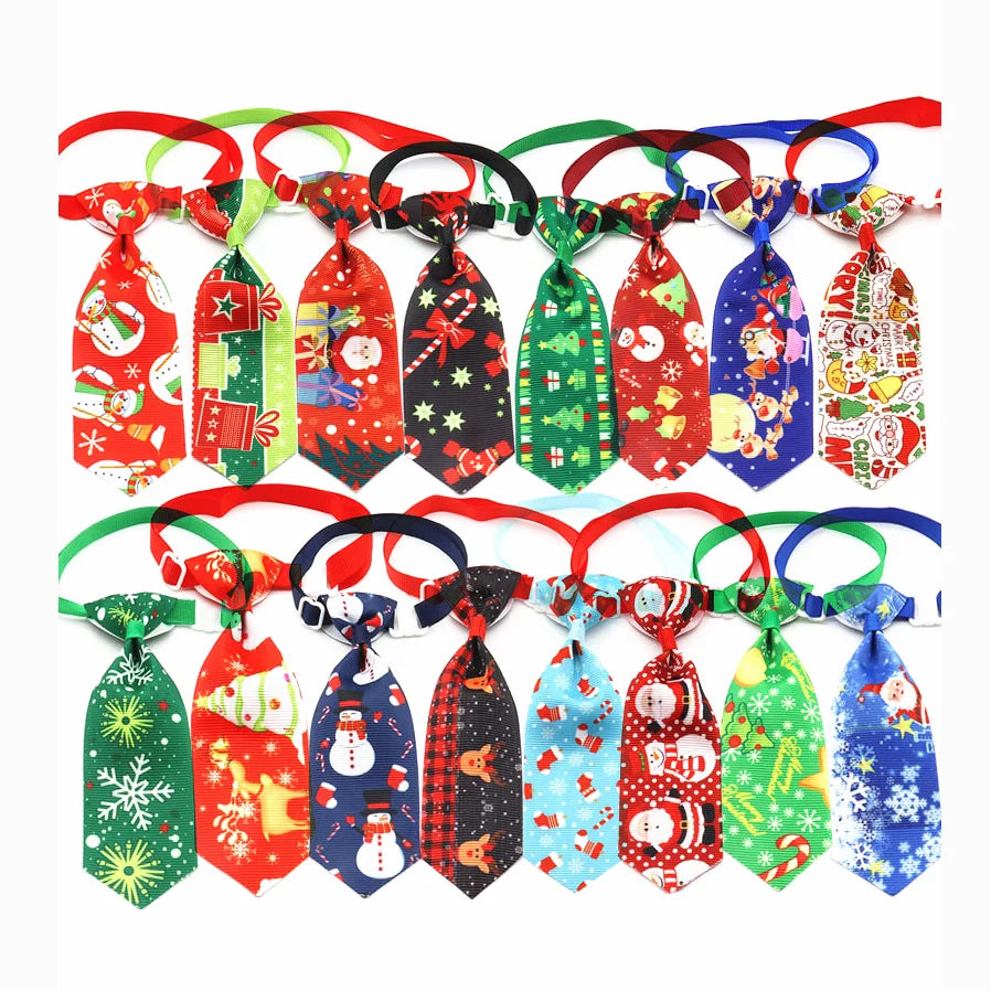 New Arrival 16 Different Designs Adjustable Christmas Pet Bow Tie Pet Supplies Dog Cat Bow Tie Accessories Wholesale