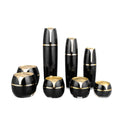 Jar 5 10 15 30 50g Bottle 30 50 100ml in Stock Ready to Ship Luxury Jar Black Plastic Cans Container for Cream