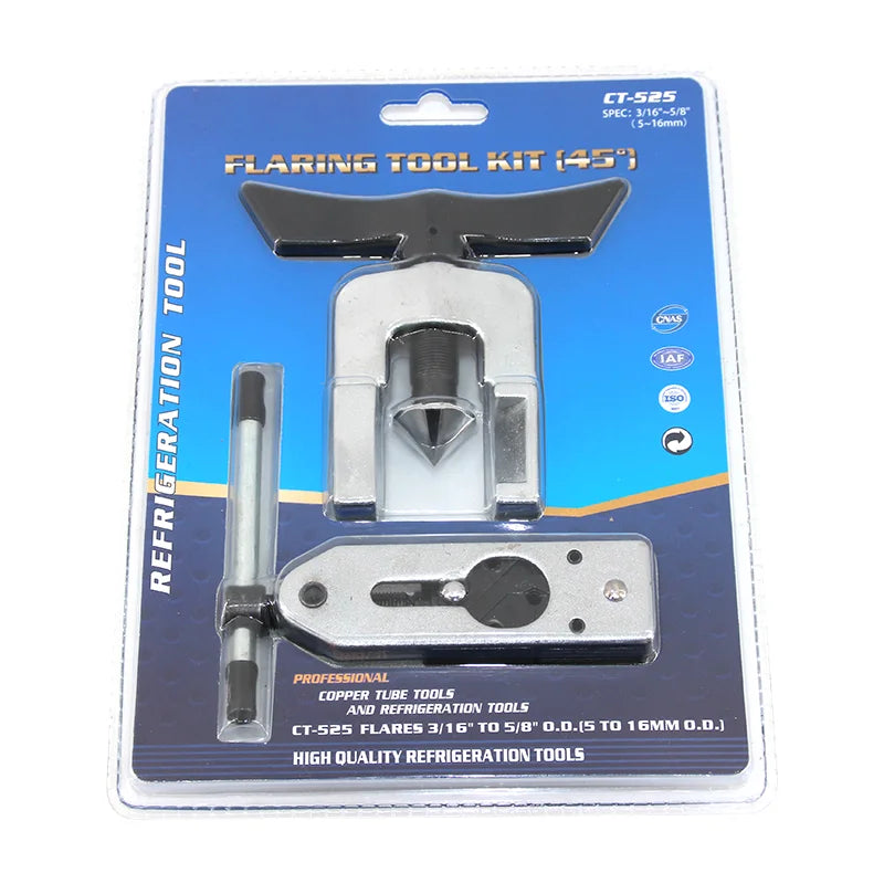 CT-525 5-16mm HVAC  Refrigeration Air Conditioning Swaging Hand Tools Copper Tube Flaring Tool Set