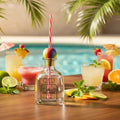 375ml Creative Tequila patron Plastic Cups Drinks Bar Customized Logo With Straw and Cap
