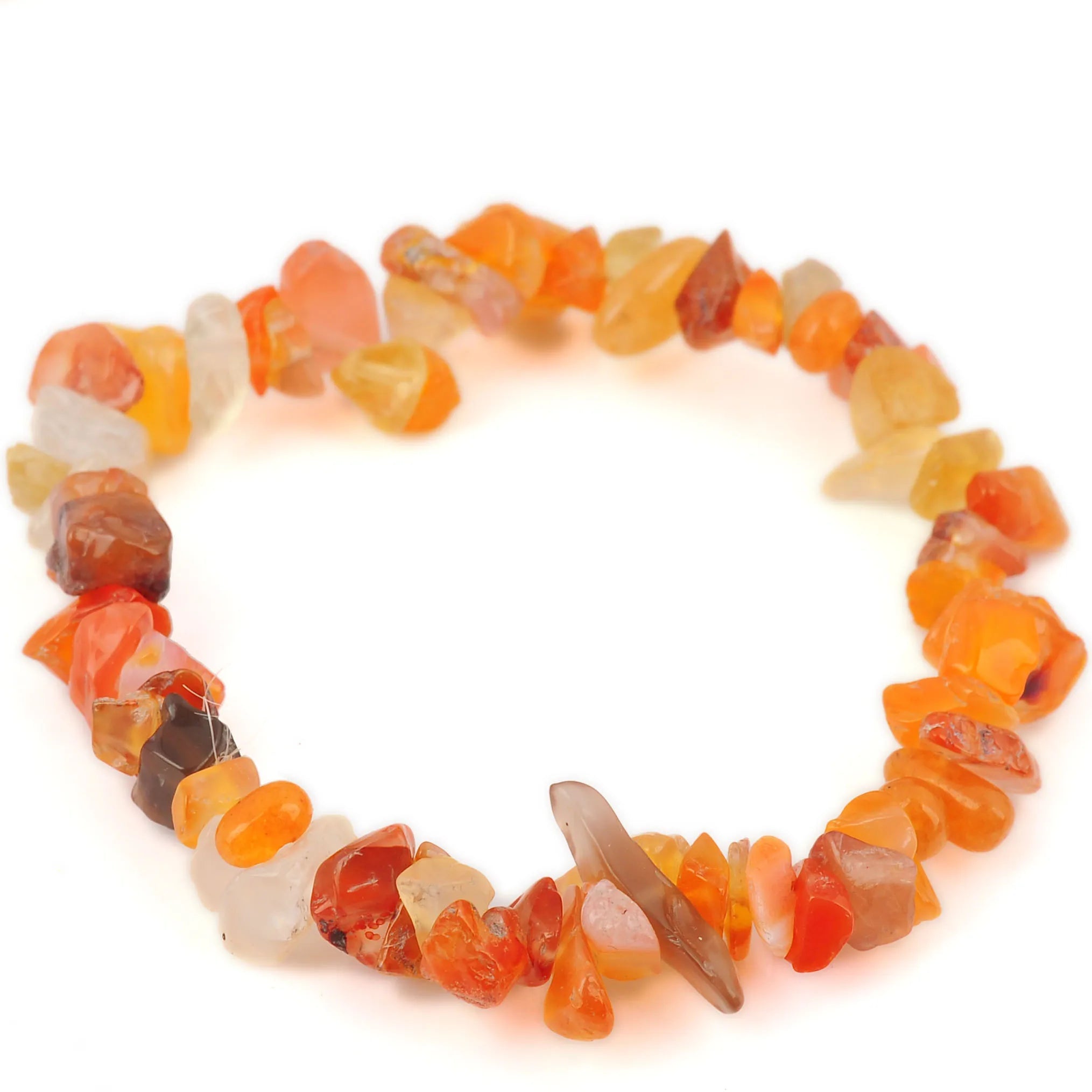 Fashion Red Carnelian Chipped Gemstone Bracelets for Women Girls Natural Crystal Gemstone Bracelets Women Jewelry