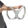 Adjustable Clavicle Spine Back Shoulder Lumbar Protection Posture Corrector Belt Neoprene 100% Polyester Foam Cotton Black/Gray