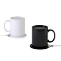 Holiday Smart Ceramic Warmer Mug Gift Set logo Custom 55degree Thermostatic Mug with Wireless Charger
