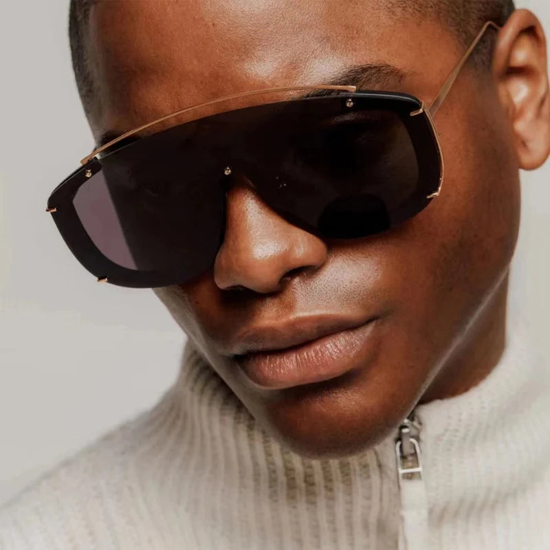 YTSXY9336 Wholesale Alloy Big Shape Sunglasses Custom Logo European American Retro Style UV400 Protection TAC Unisex Fashion