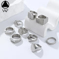 VAF Fully Polished Ring Collection Continuously Updating High-grade Stainless Steel Anti-rust Waterproof No Fading Rings MegaBDM