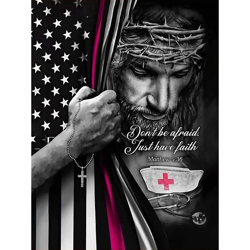 Jesus Christ Diamond Painting Doctor Full Drill DIY Embroidery Home Decor Custom Diamond Painting Cross Stitch Kit