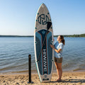 EU Overseas Warehouse 11'x34''x6'' Fishing Paddle Board Drop Stitch Inflatable Stand up Paddle Board Water Sports sup Board