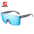 DUBERY 2025 Retro Sunglasses for Men Luxury Polarized Sport Sun Glasses with Blue  Red Frames Fashion Rimless Sunglasses