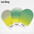 Wholesale Korean Style Oval-shaped Exfoliating Mitts Simple Bath Body Gloves for Removing Dead Skin Wholesale Guante Exfoliante