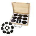 A 2024 New 16pcs Nature Hot Stone Basalt Massage Stone Set Spa Massage Hot Stone Set on Sale