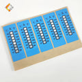 Color Changing Waterproof PET Material Temperature Indicator Stickers Reversible & Irreversible Adhesive Labels