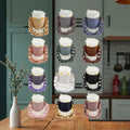 Colorful Handmade Coffee Cup Sleeve Holder Mug Cup Sleeve Paper Glass Tea Cup With Strap Handle