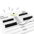Quewel Empty Acrylic Eyeshadow Palette Eyelash Holder Case Acrylic Eyeshadow Palette With Jade Stone Glue Holder