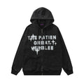 Full Zip Winter Solid Heavyweight French Terry Cotton Fleece Hoodie with Custom Embroidery Unisex Design