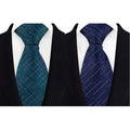 Fashion Neckties Classic Men's Stripe Yellow Navy Blue Wedding Ties Jacquard Woven 100% Silk Men Solid Tie Polka Dots Neck Ties