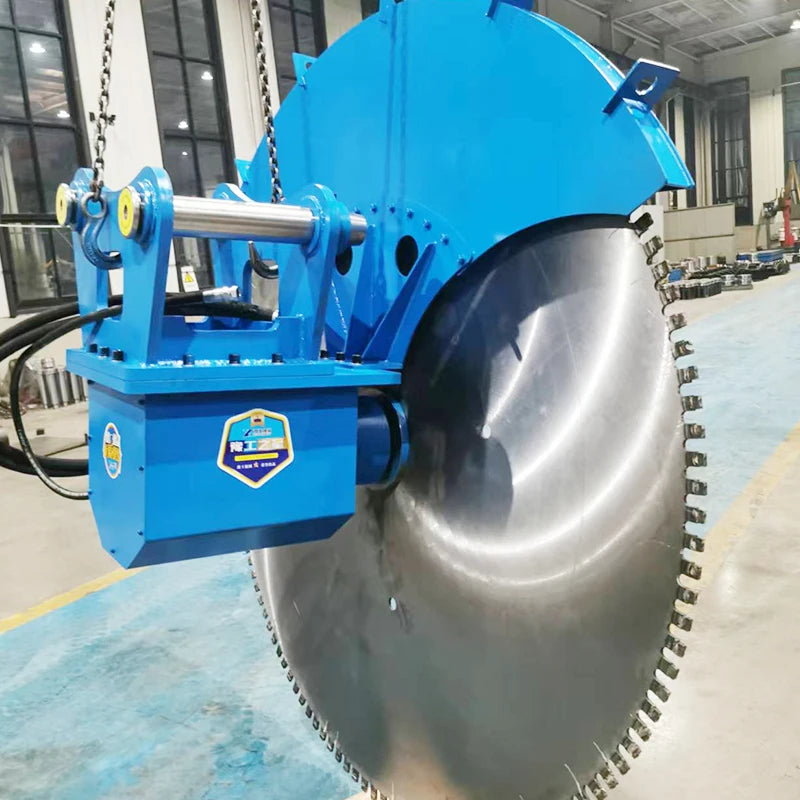 Hydraulic Rock Cutting Saw Attachment Granite Basalt Marble Reinforced Concrete Suitable for Excavator