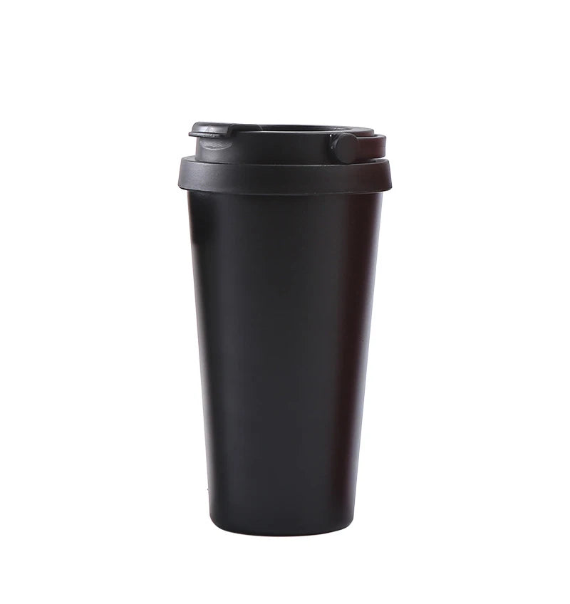 500ml Portable Metal Coffee Cup with Lid Double Wall Vaccuum Insulated Stainless Steel Coffee Mug