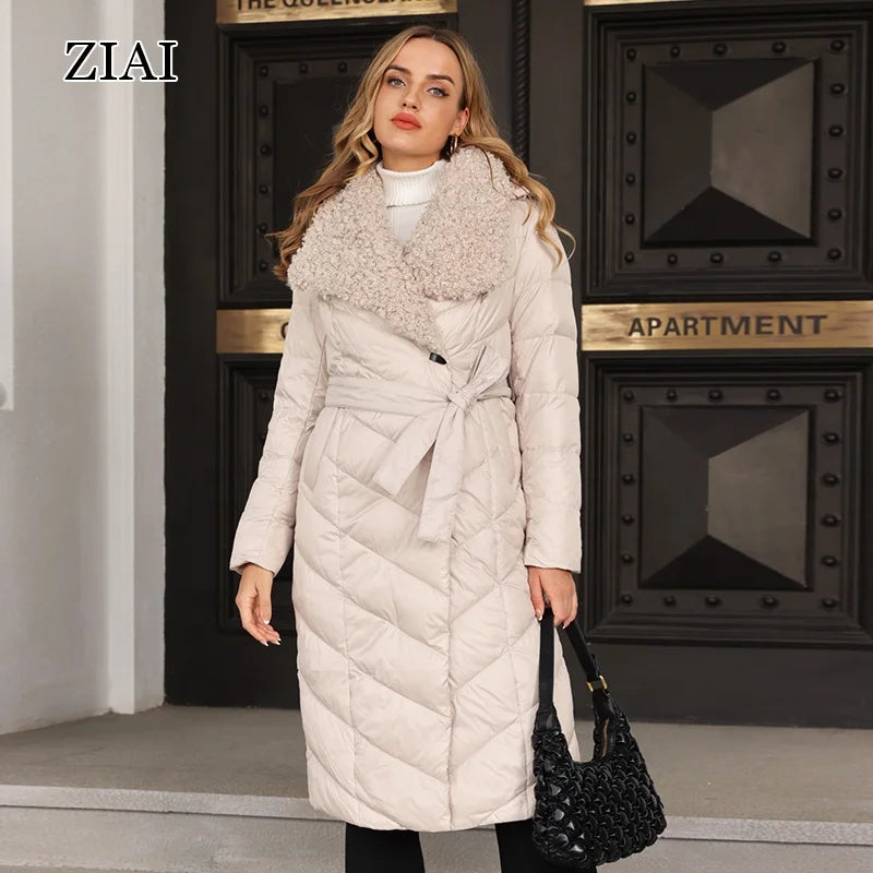 Winter Long Winter Coats Tops for Women Plus Size Puffer Coat With Fur Top Luxury Outwear Whosale