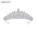 LUOTEEMI Adult Birthday Princess Crown Bridal Tiaras Wedding Dress Crystal Head Tiara Crowns