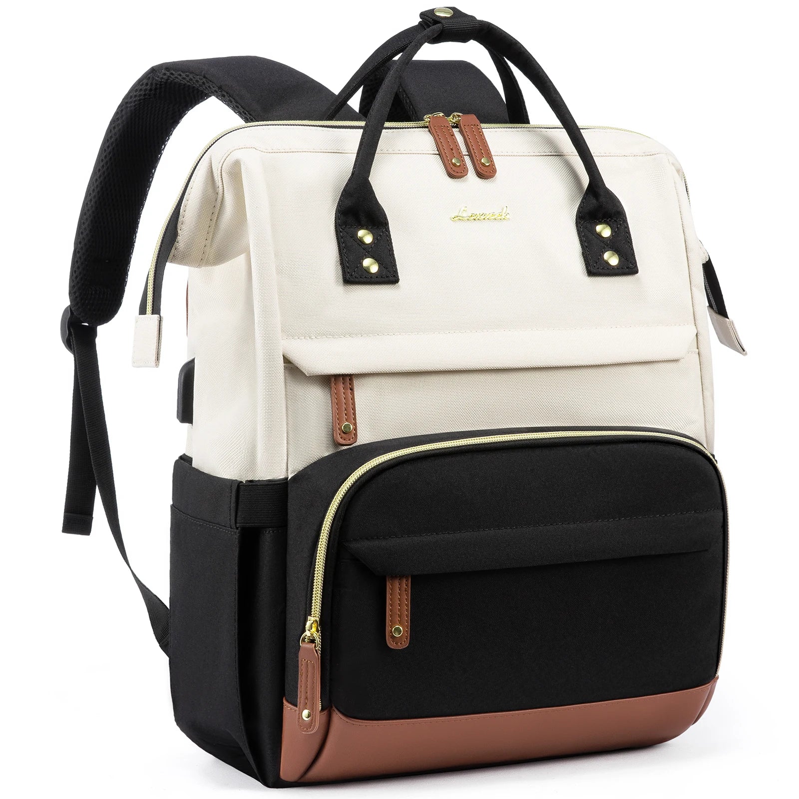 LOVEVOOK 2025 Fashion Business Backpack Casual College School Nylon Bag Waterproof Travel Custom Laptop Backpack for Women