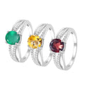 C511 Abiding Fine Jewelry Wholesale Classic Ring 925 Sterling Silver Custom Natural Gemstone Women Ring