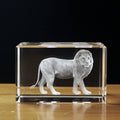 K9 High Quality 3D Laser Engraving Crystal Cube Paperweight Simba Lion King Model