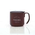 FX Factory Casual Cup Classic Style Water Bottle Wholesale Double Layer 304 Stainless Steel Coffee Mug With Lid