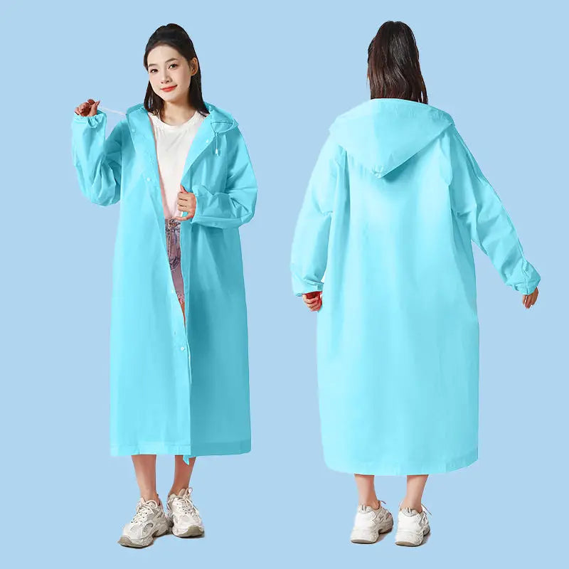 Long Ripstop Polyester Emergency Waterproof Rain for Raincoat Windproof Modern Hiking for Outdoor Tours