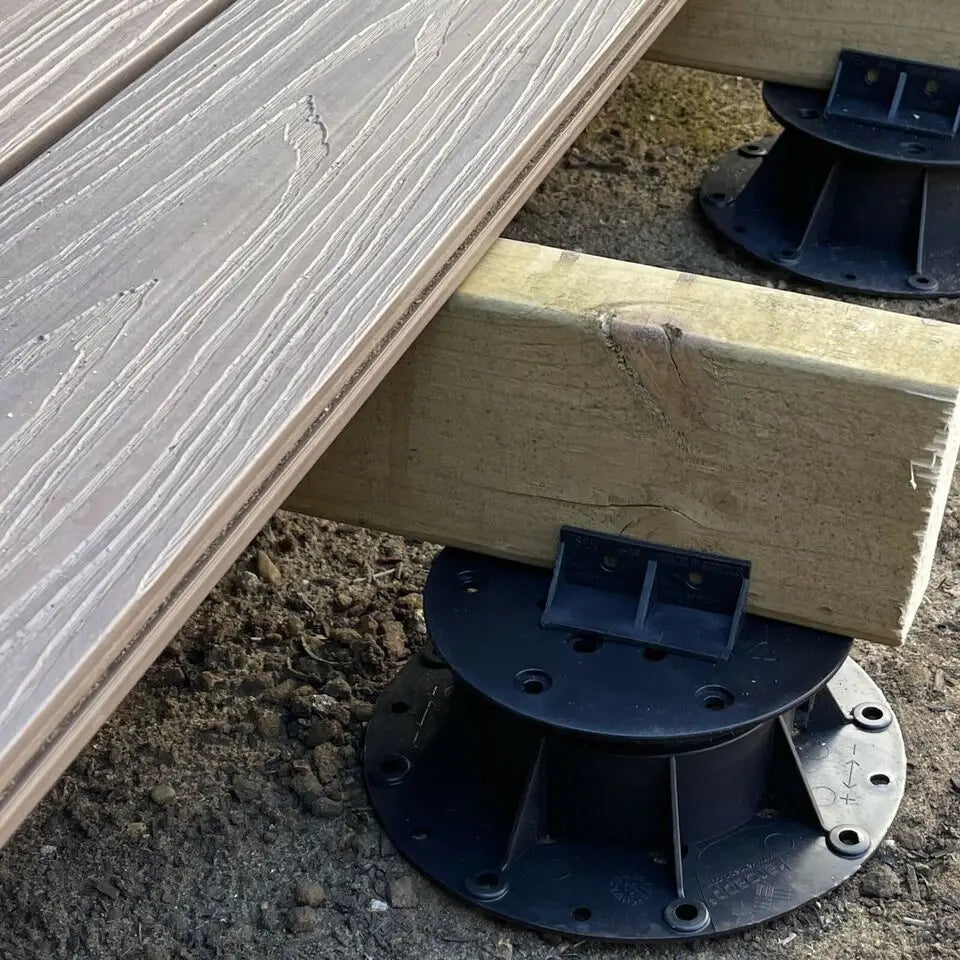 30-60mm Different Height Outdoor Floor Joist Paver Tile Deck Support Adjustable Plastic Pedestal with Accessory