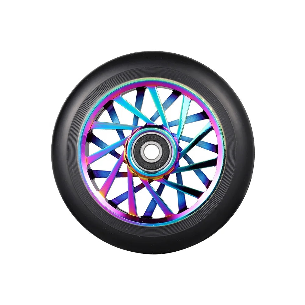 2024 Wholesale OEM ODM Professional Two Wheels Trick Aluminium Kid /Adult Pro Stunt Scooter Wheel MegaBDM