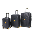 Goby London Luggage 2024 Unisex Durable 3-Piece ABS Spinner Trolley Luggage Set | Stylish & Lightweight Travel Bags