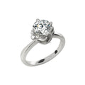 AU585 Solid White Gold Moissanite Wedding Rings 14k Fine Jewelry Real Gold Rings Jewelry Hot Selling Design Gold Jewelry