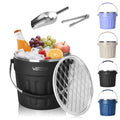 Large Multifunction Beverage Tub With Handle 260oz Double Wall Stainless Steel  Reusable Drinkware for Sport Party Keep Cold 24h