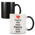 Best Selling 350ml Double-Wall Ceramic Cup Color-Changing Magic Sublimation Mug with Custom Logo Heat-Sensitive Design