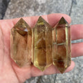 Wholesale Natural Citrine Double Point Yellow Crystal Clear Quartz Tower for Healing