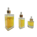 Custom logo 30ml 50ml 150ml  Triangle Transparent  Glass Serum Essential Oil Bottle with Glass Dropper