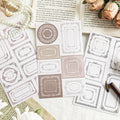 3pcs/pack Japanese paper sticker set Echoes of Time Series Retro Border Theme Base Stickers