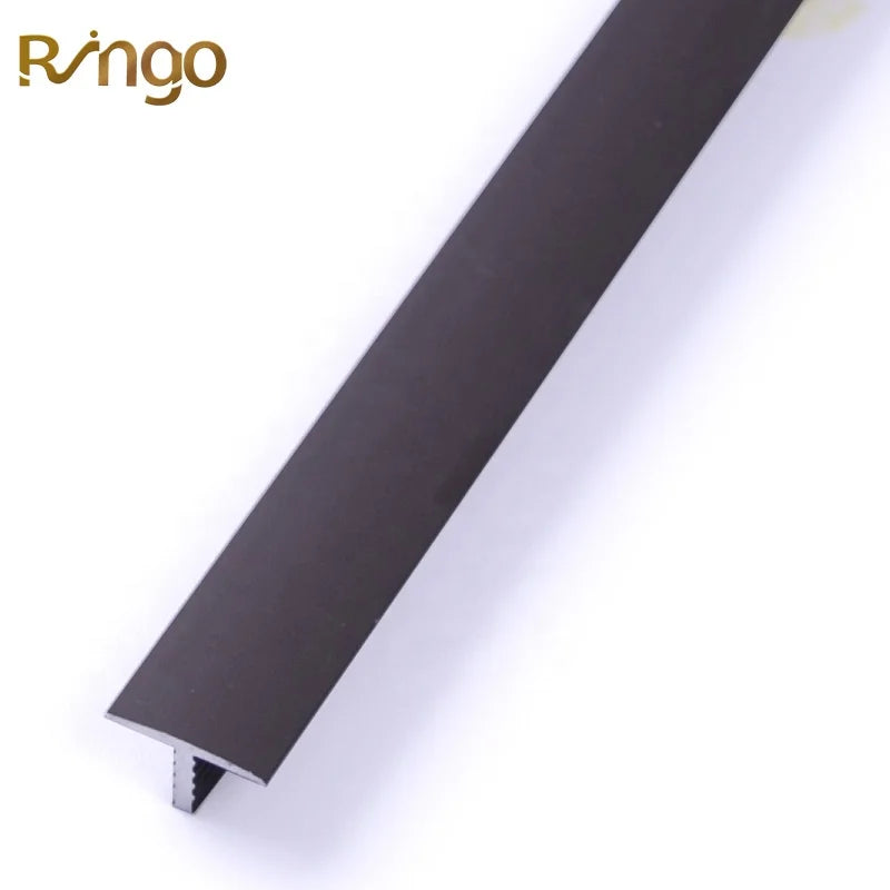 Modern Design 6063 T5 Aluminum T Shape Trim Manufacturer's Tile Trims for Flooring Accessories Decorative Edging