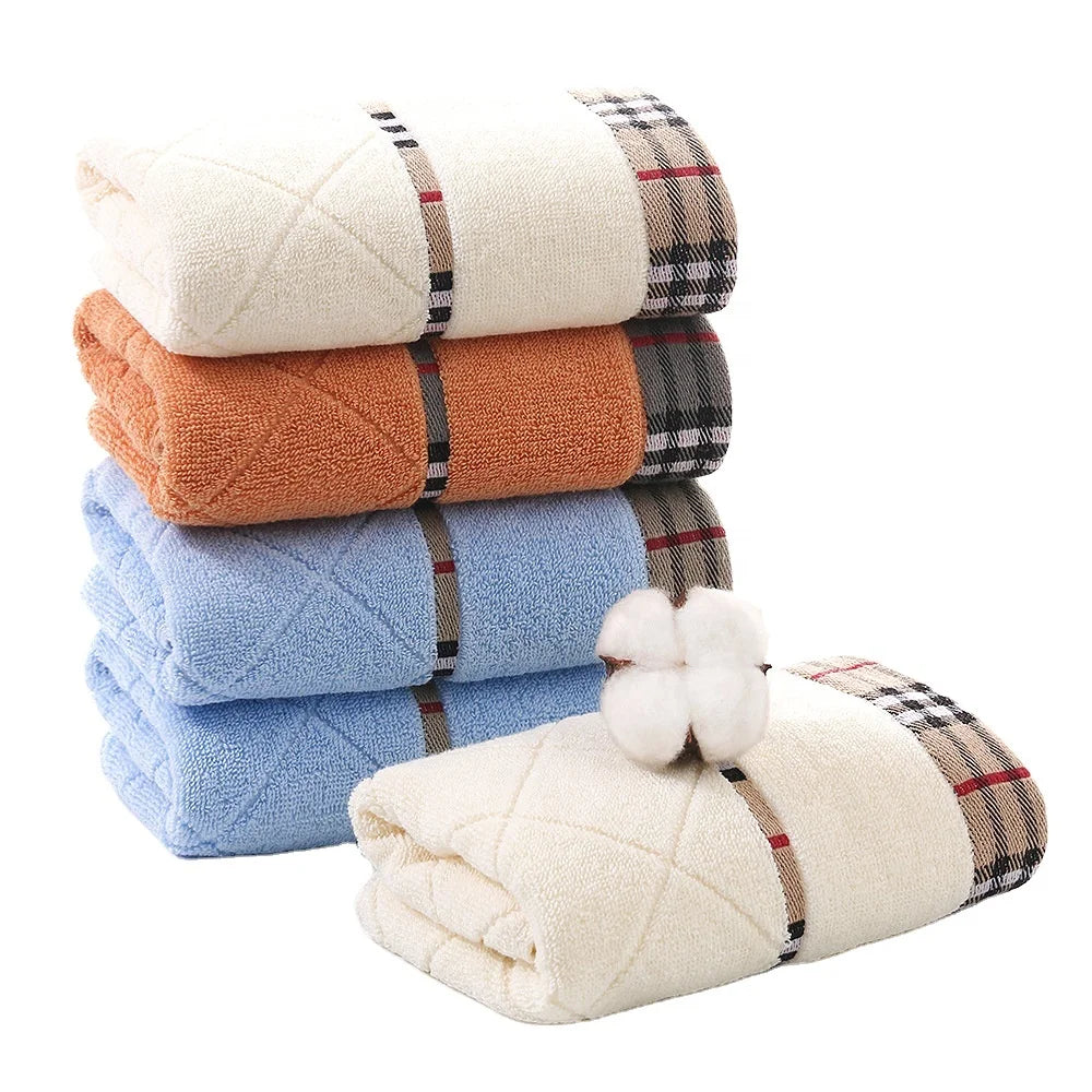 5 Star Hotel Towels White Custom logo  Long Terry Luxury  Design Hand Towel 100% Cotton Towels Luxury Cotton Bath